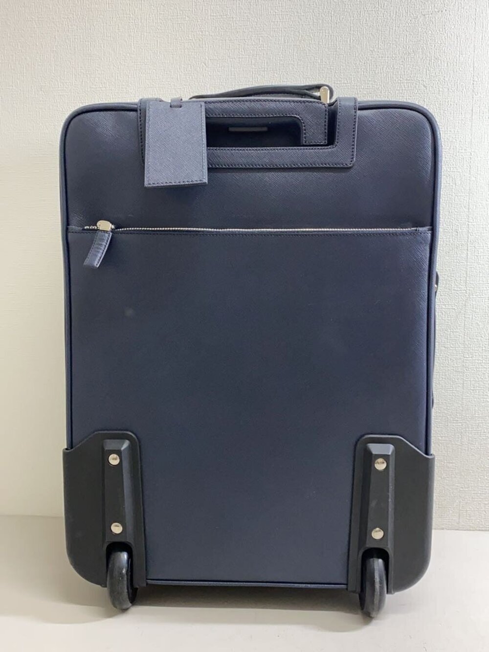 Prada Luggage on Bag Travel Navy Carry Tessuto Blue